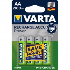 4er Pack VARTA Akku RECHARGE ACCU Power AA 2100 mAh 